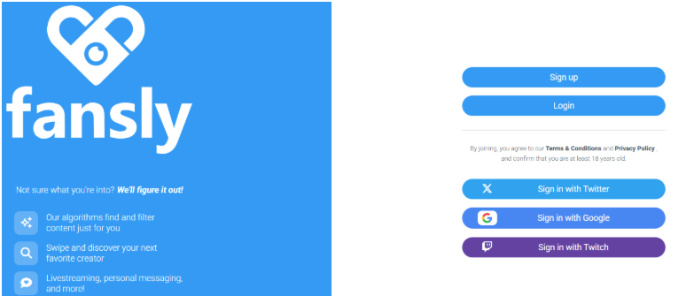 Fansly Website