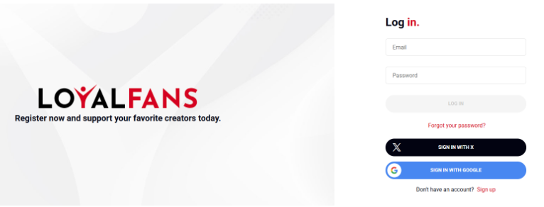 LoyalFans Website