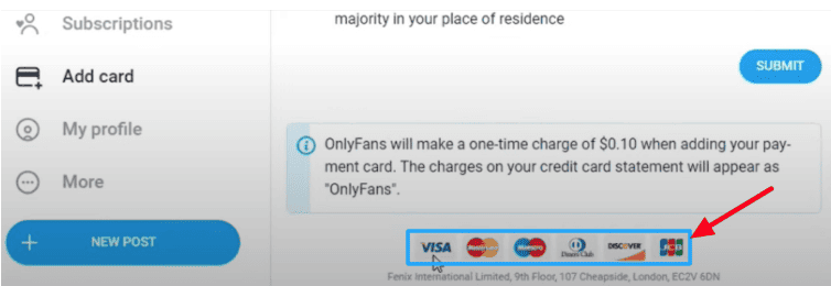 options available on OnlyFans